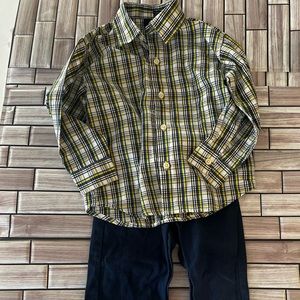 Boys 3T Button - down and Dress Pants Bundle